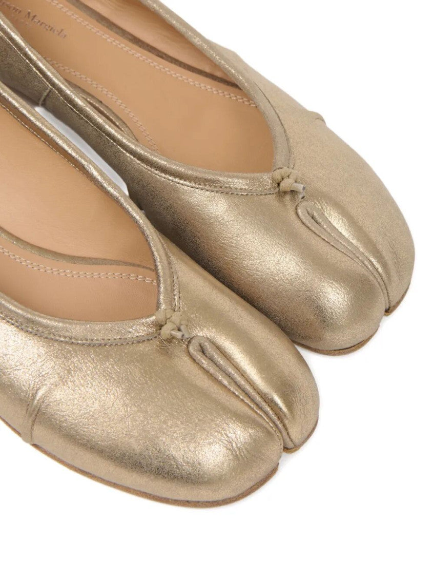 Golden Slip-on Ballet Flats 4