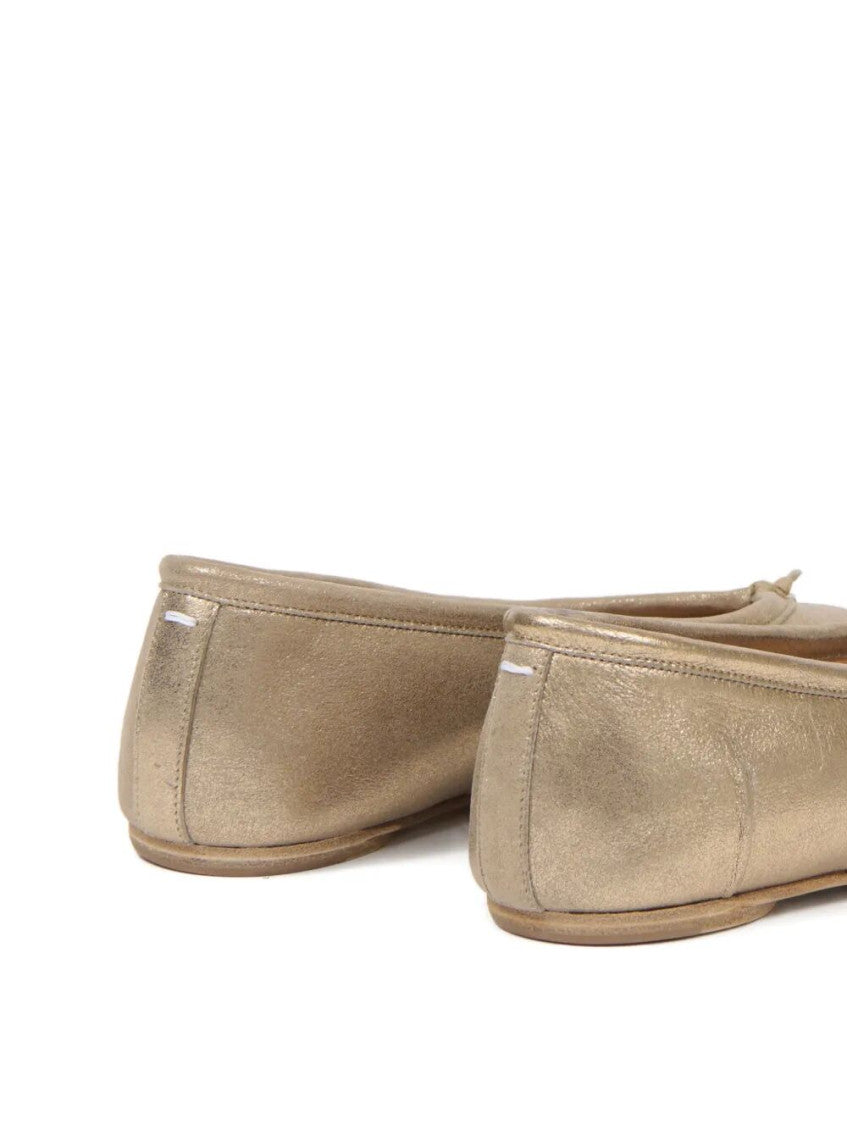 Golden Slip-on Ballet Flats 5