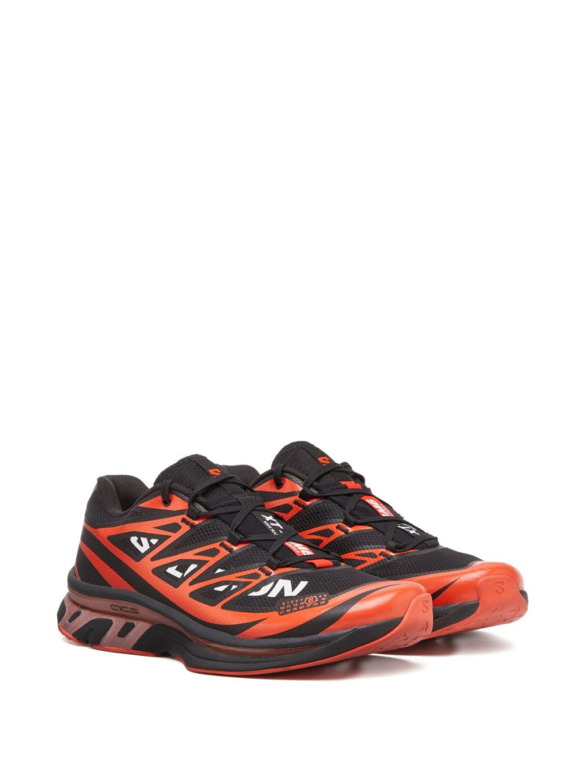 Black Red Lace-up Sneakers 2