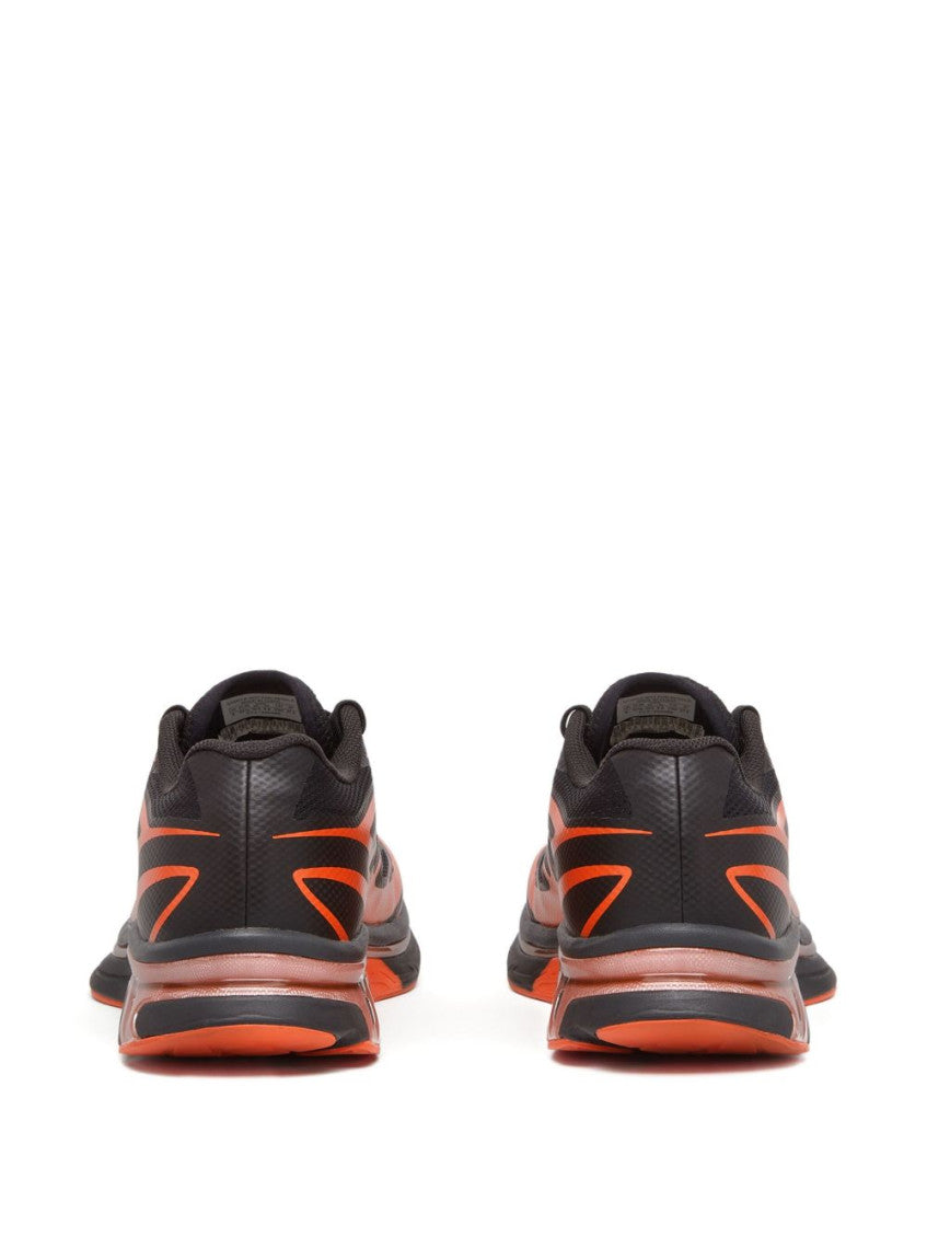 Black Red Lace-up Sneakers 5