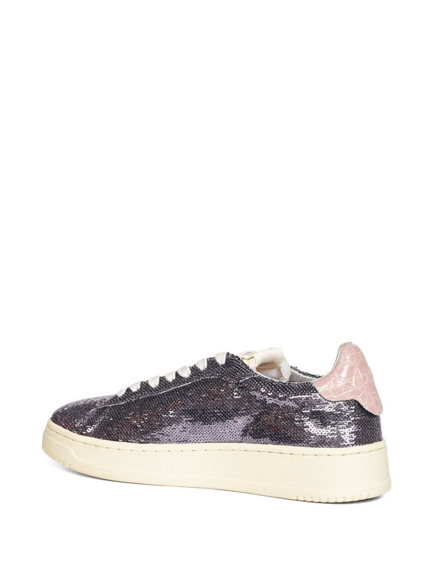 Silver Logo Sneakers 3