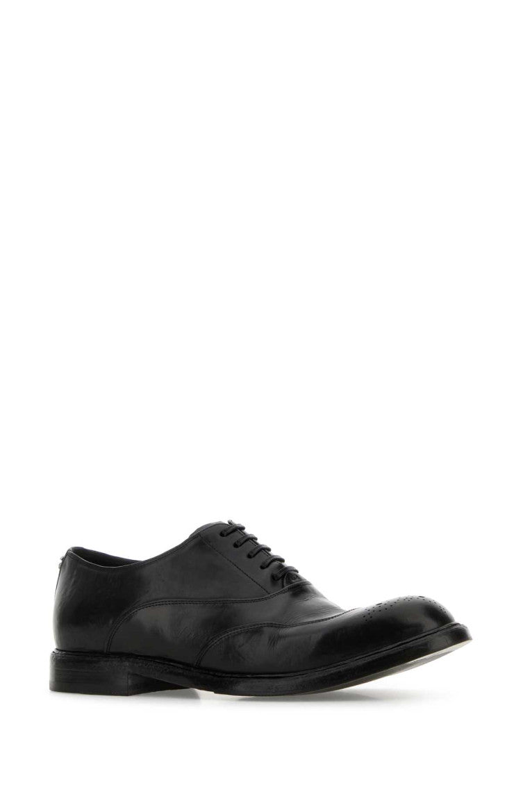 Black Leather Lace-up Shoes 2