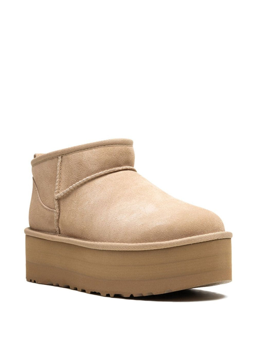 Beige Classic Ultra Mini Boots 3