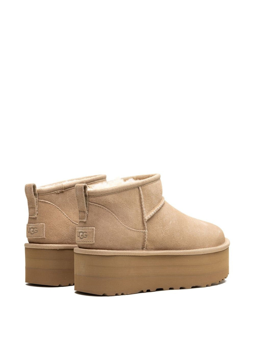 Beige Classic Ultra Mini Boots 4