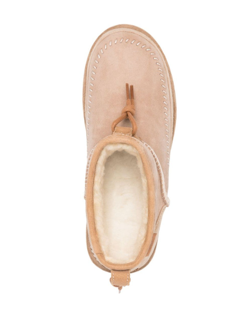 Beige Suede Boots 4
