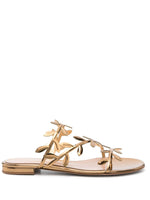 Golden Flavia Flat Sandals 1