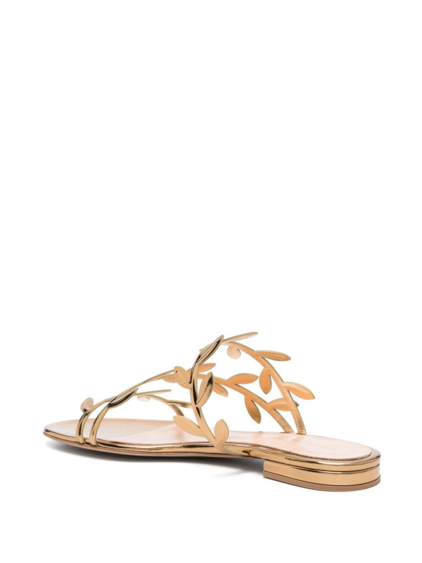 Golden Flavia Flat Sandals 3