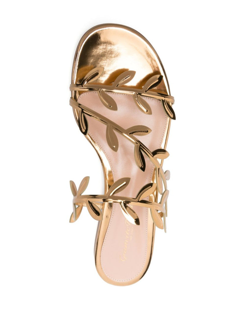 Golden Flavia Flat Sandals 4