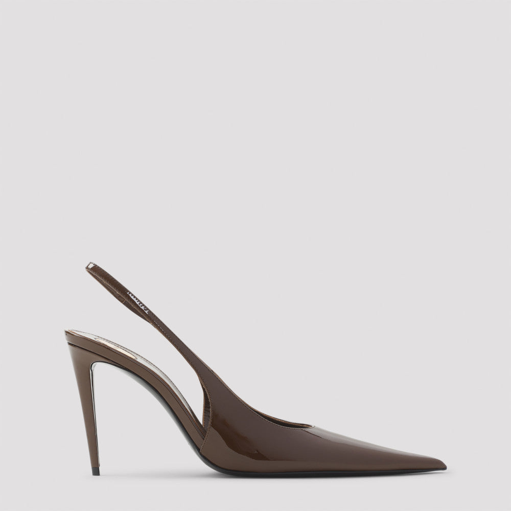 Brown Slingback Pumps 2