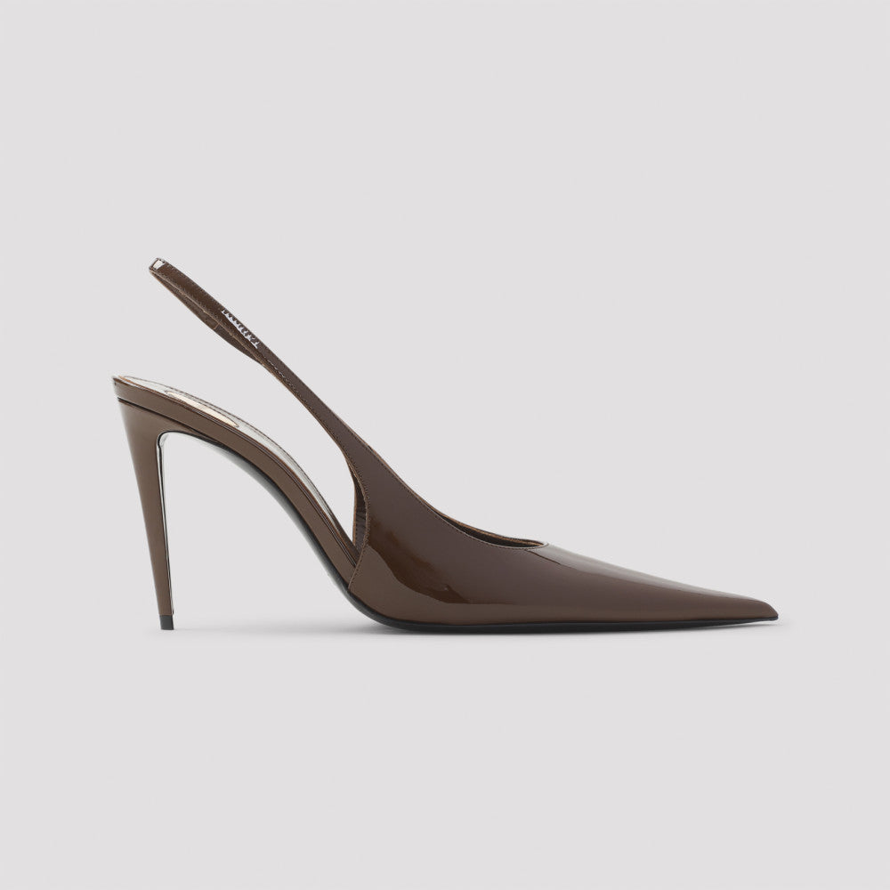 Brown Slingback Pumps 3