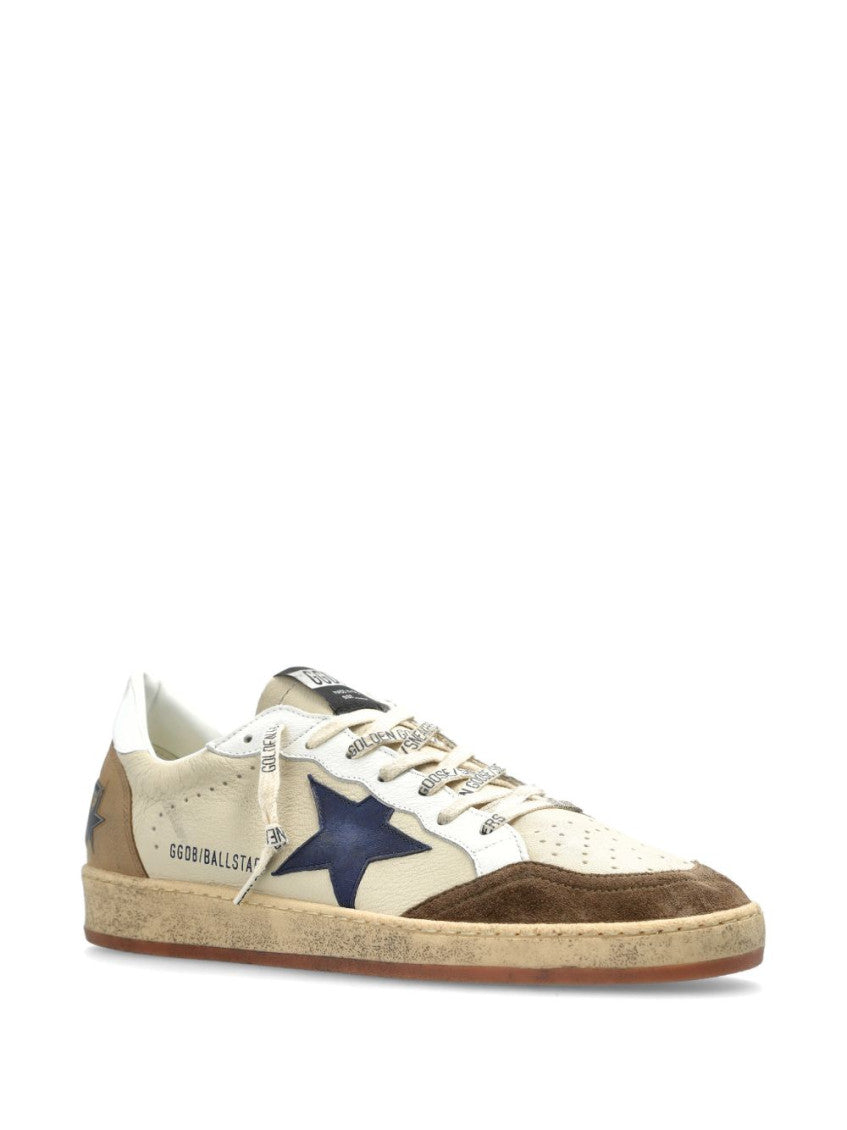 Beige Ball Star Leather Sneakers 5