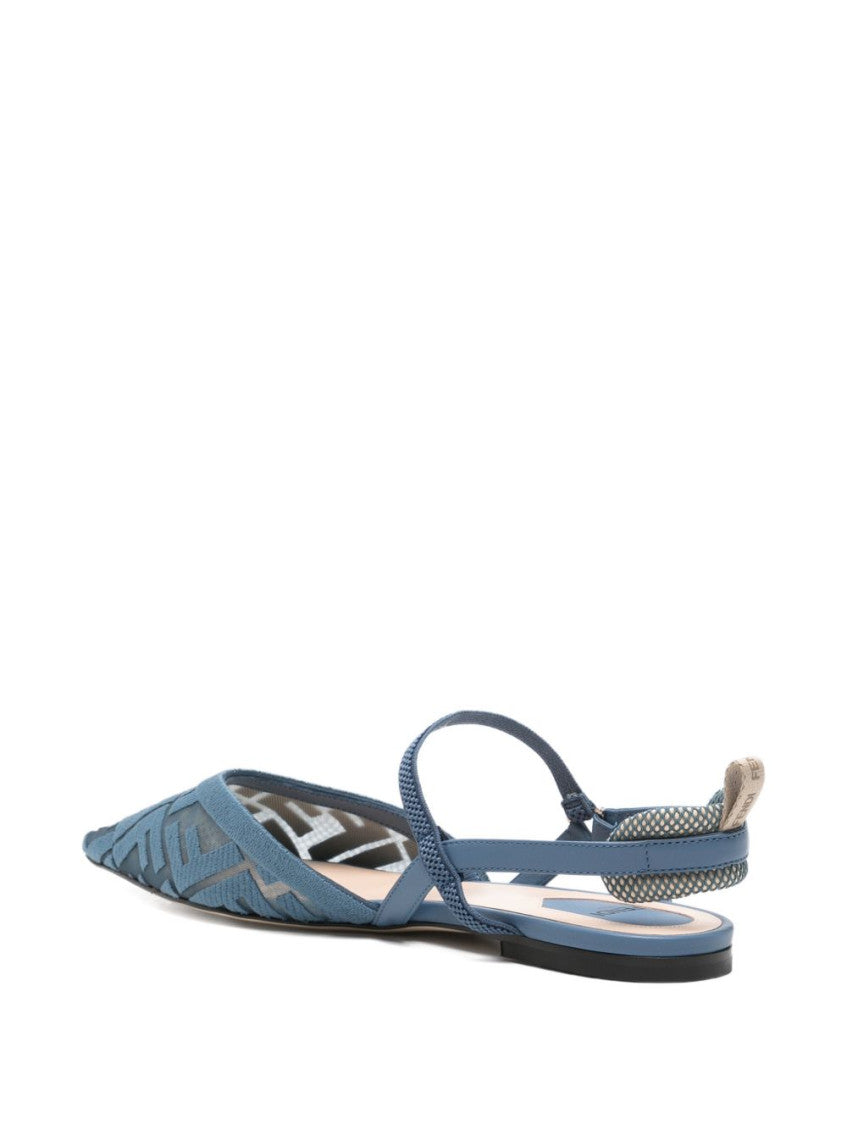 Blue Logo Sandals 2