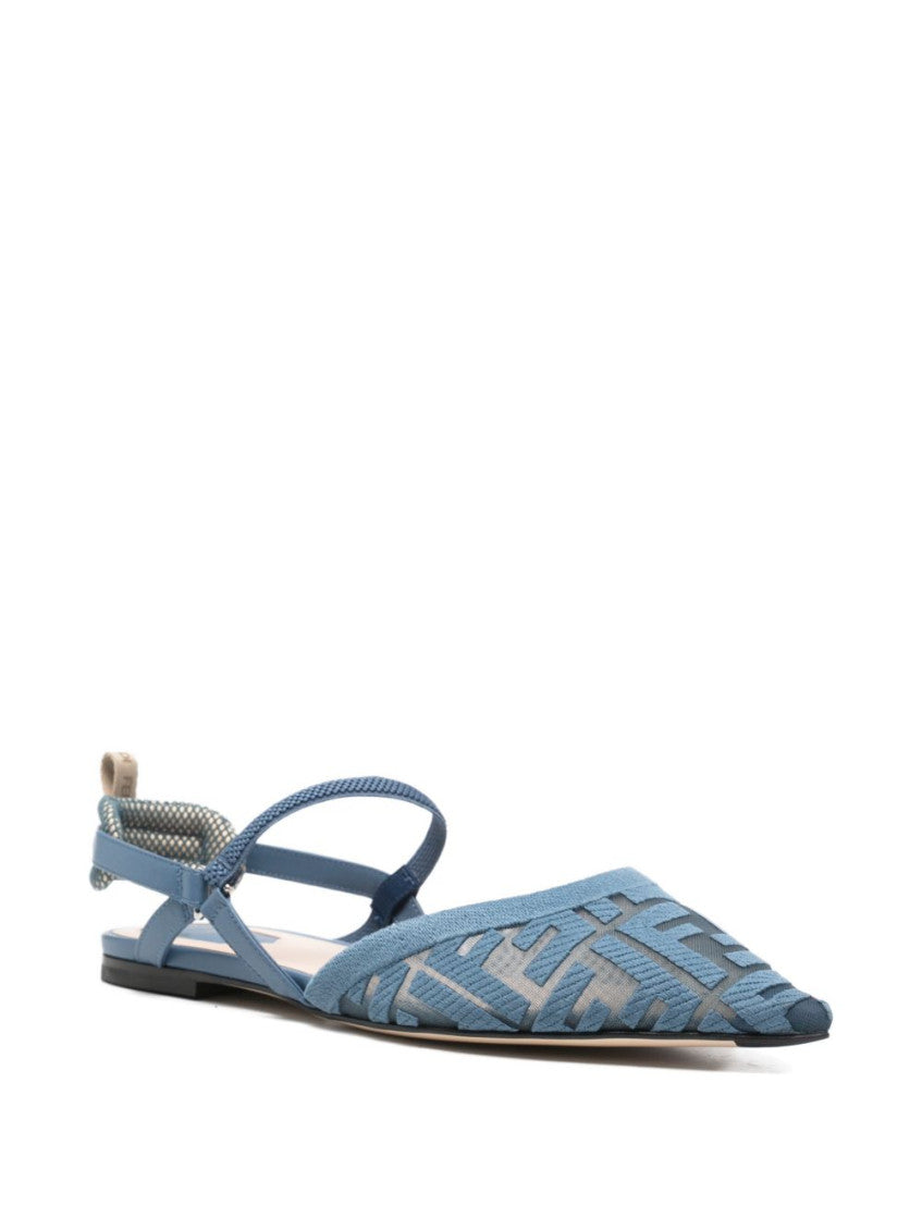 Blue Logo Sandals 3
