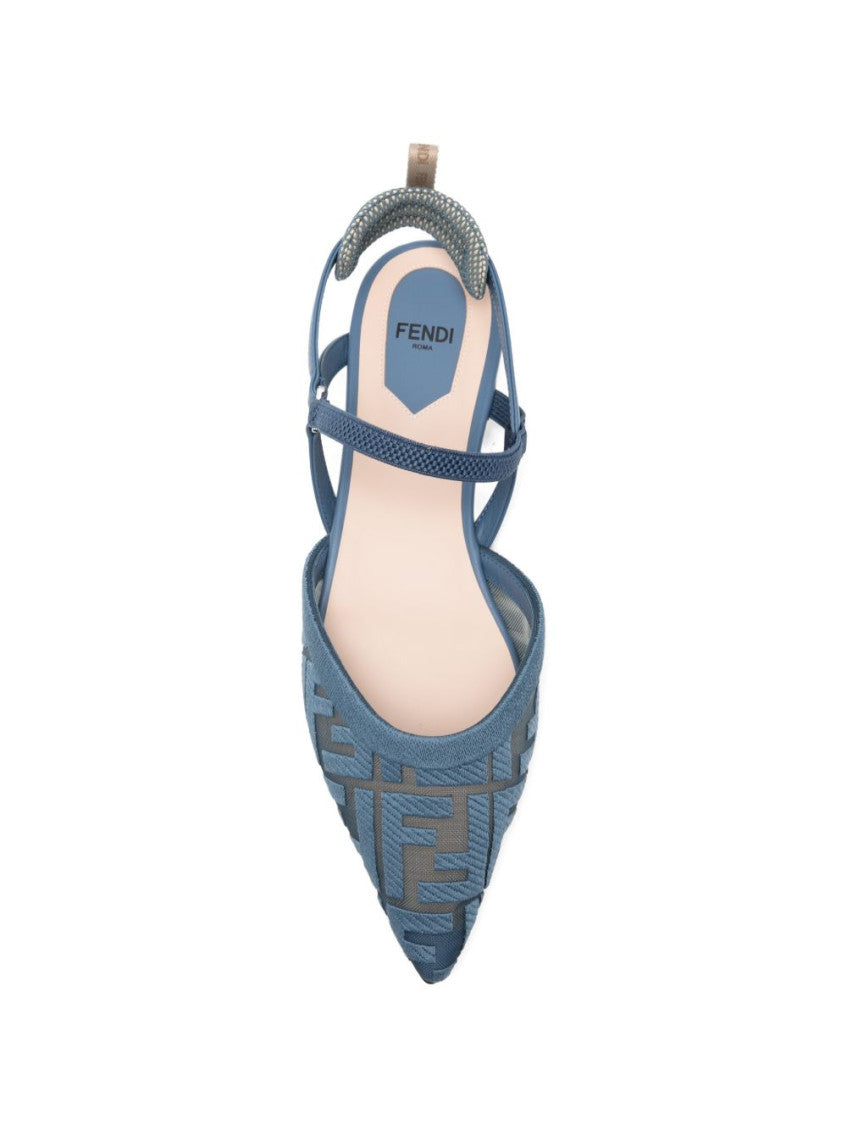 Blue Logo Sandals 4