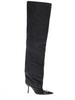Black Cotton Boots 1