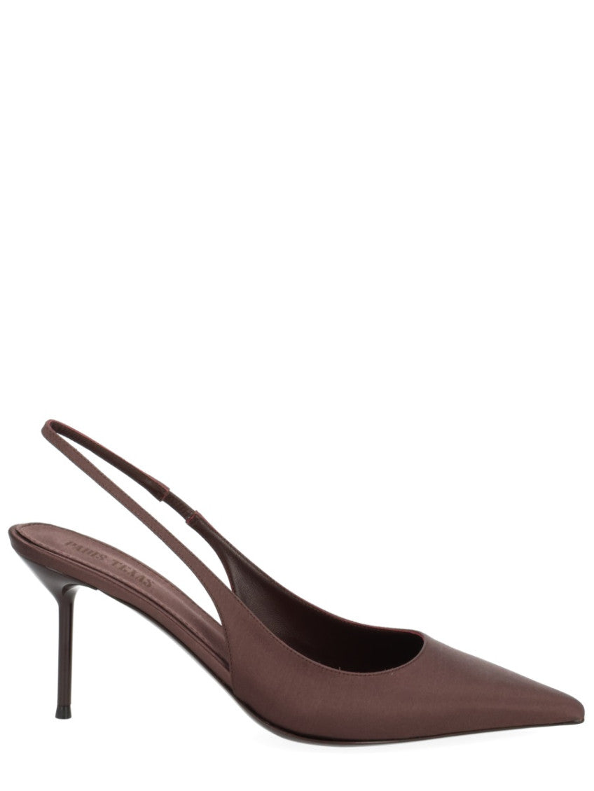 Dark Brown Slingback Pumps 1