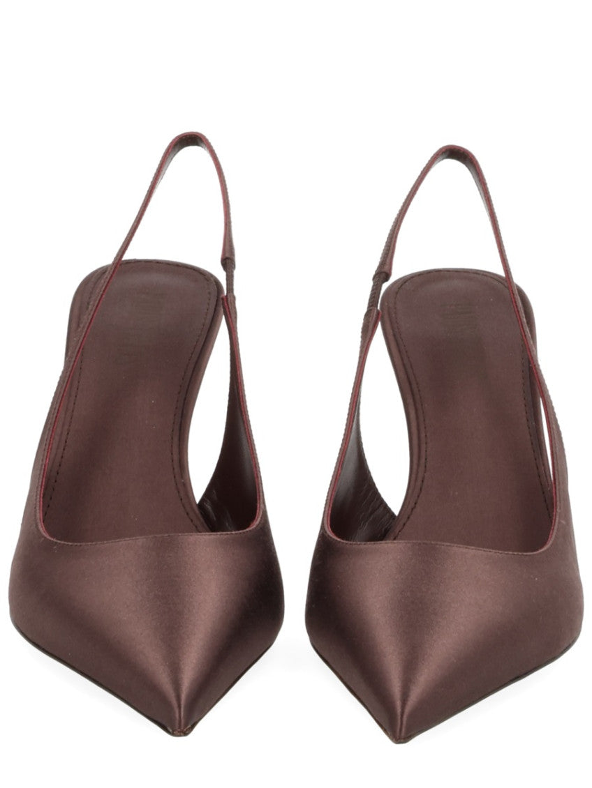 Dark Brown Slingback Pumps 3