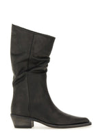 Black Textile Boots 1