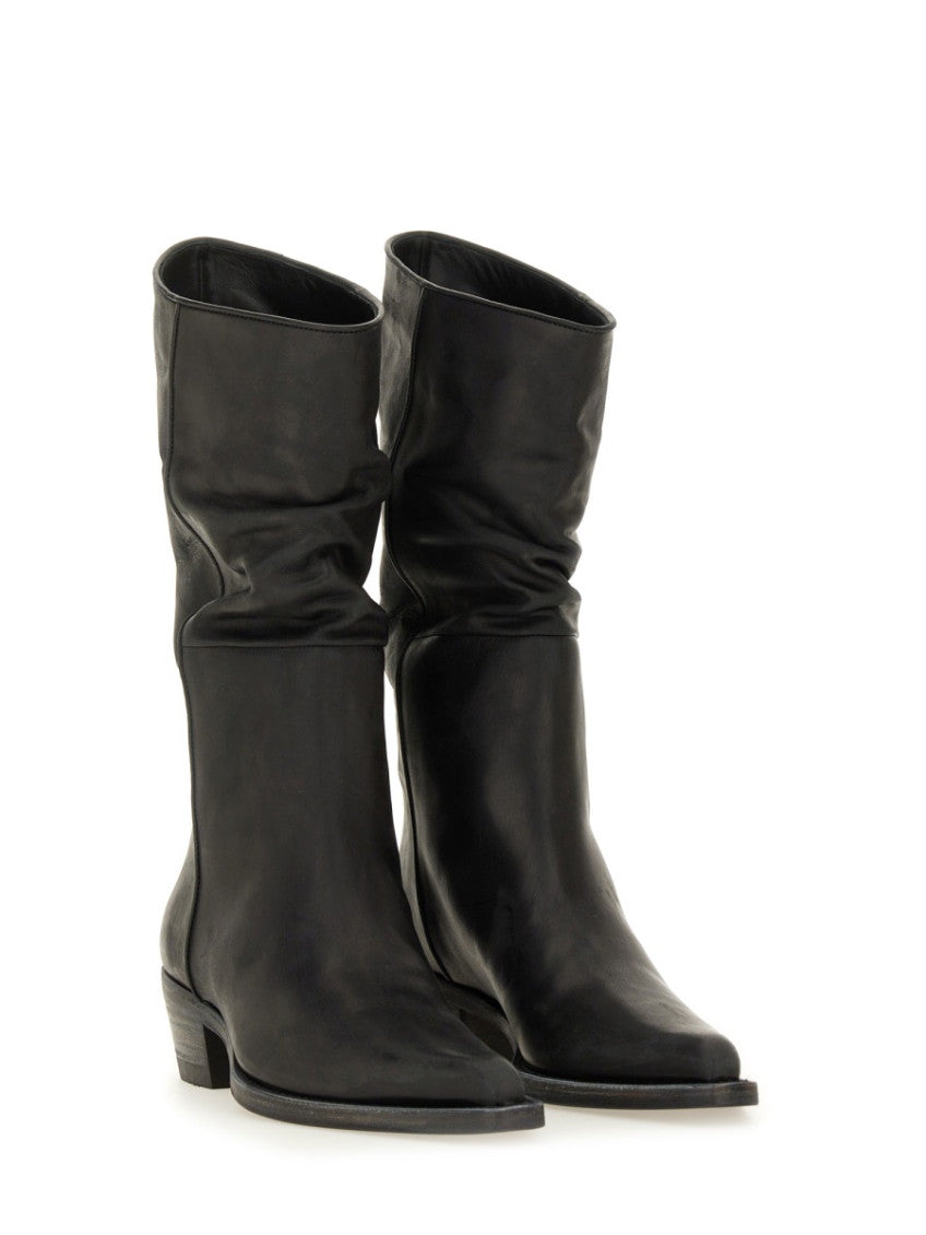 Black Textile Boots 2
