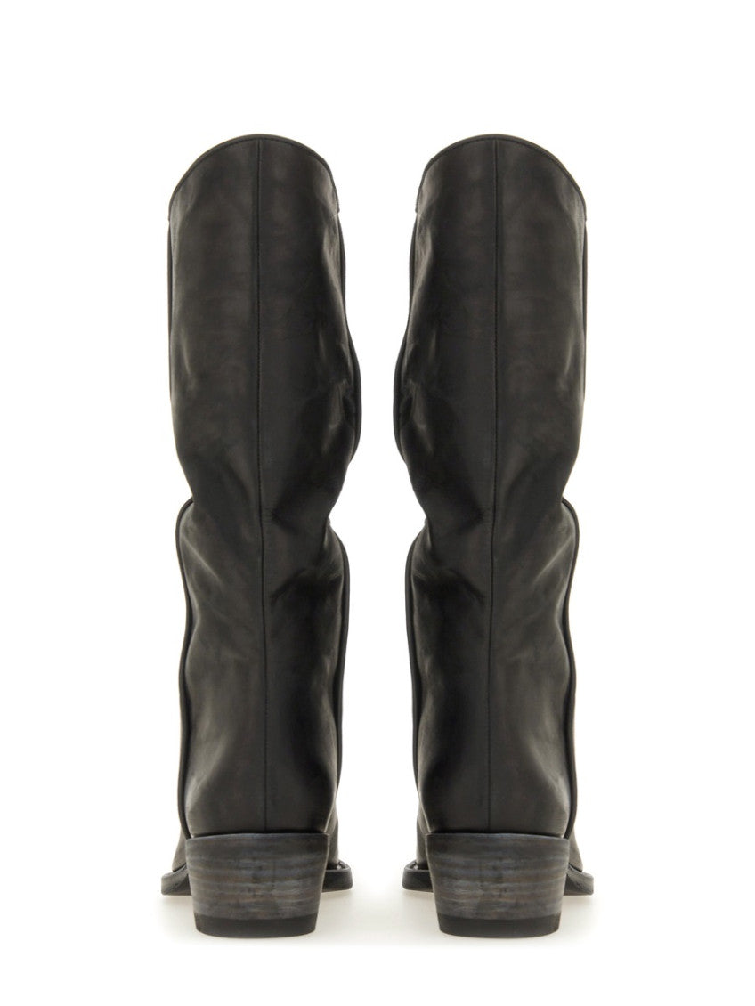 Black Textile Boots 3