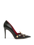 Black Studdy Leather Pumps 1