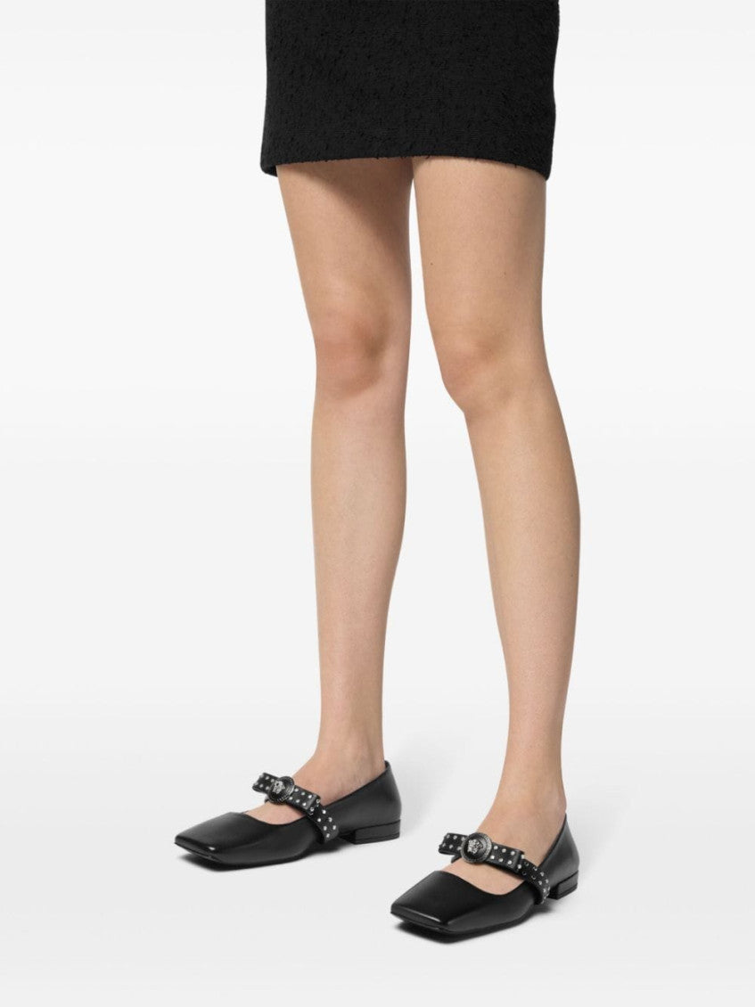 Black Studded Ballet Flats 3