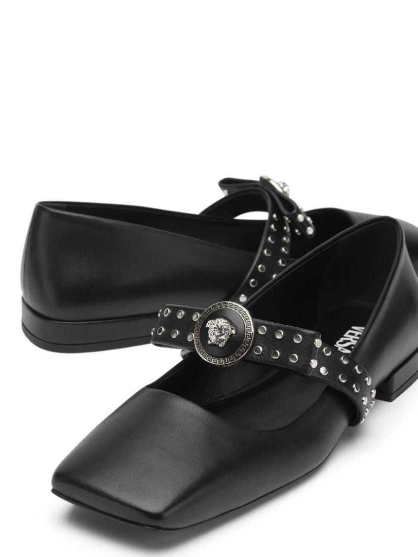 Black Studded Ballet Flats 4