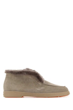 Grey Suede Ankle Boots 1