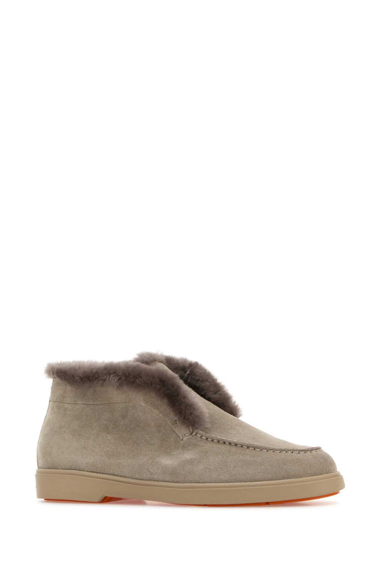 Grey Suede Ankle Boots 2