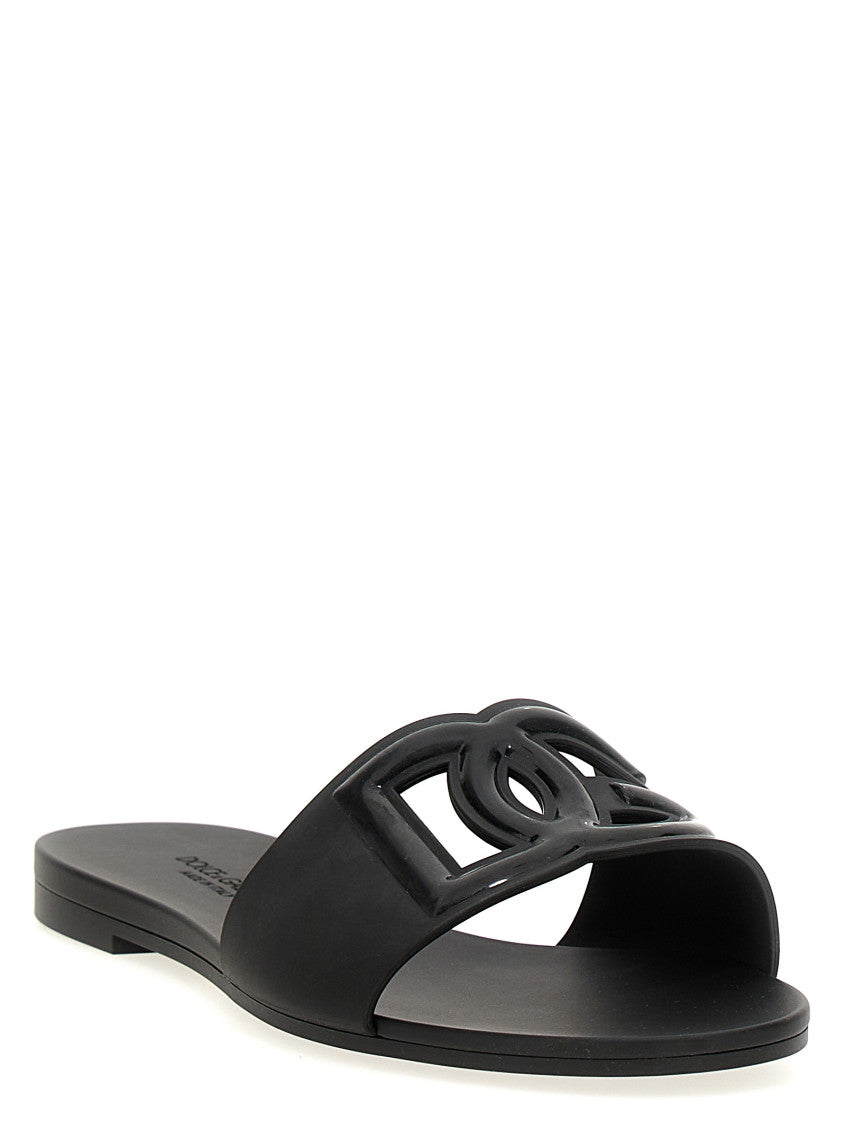 Black Logo Flats 2