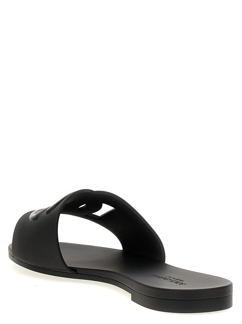 Black Logo Flats 3