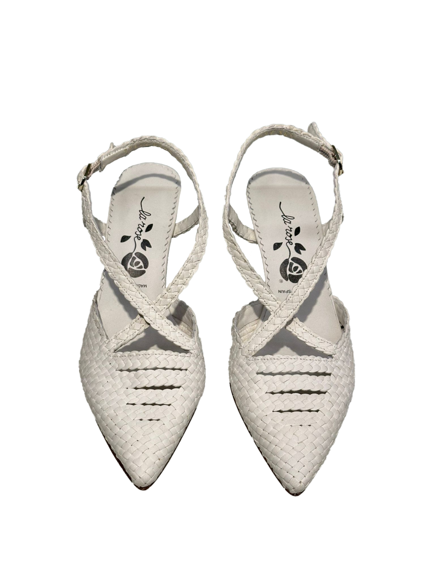 White Pointed Toe Pumps 2