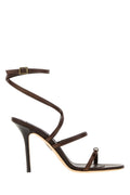 Black Solid Chocolate Heels 1