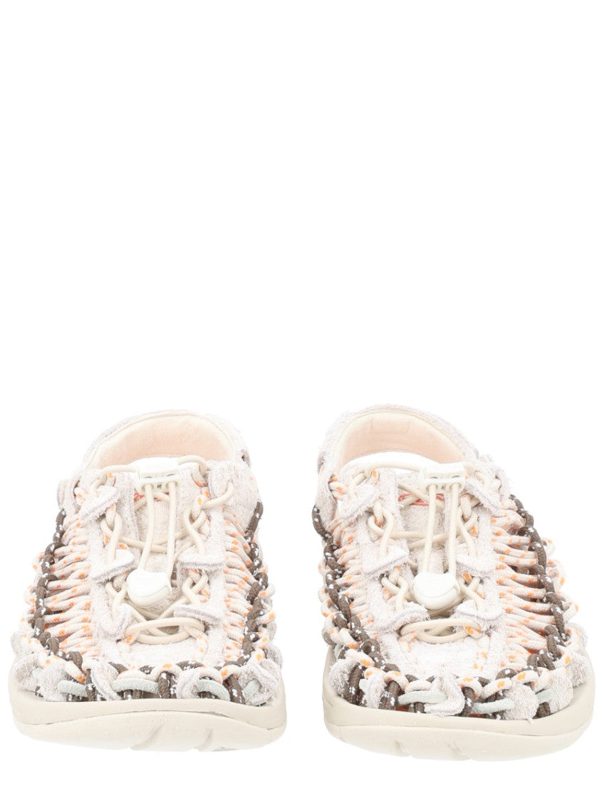 White Woven Sandals 3