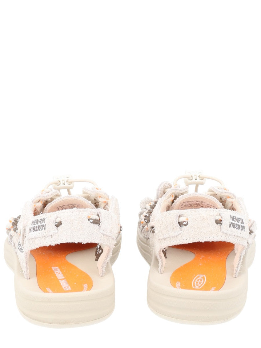 White Woven Sandals 4