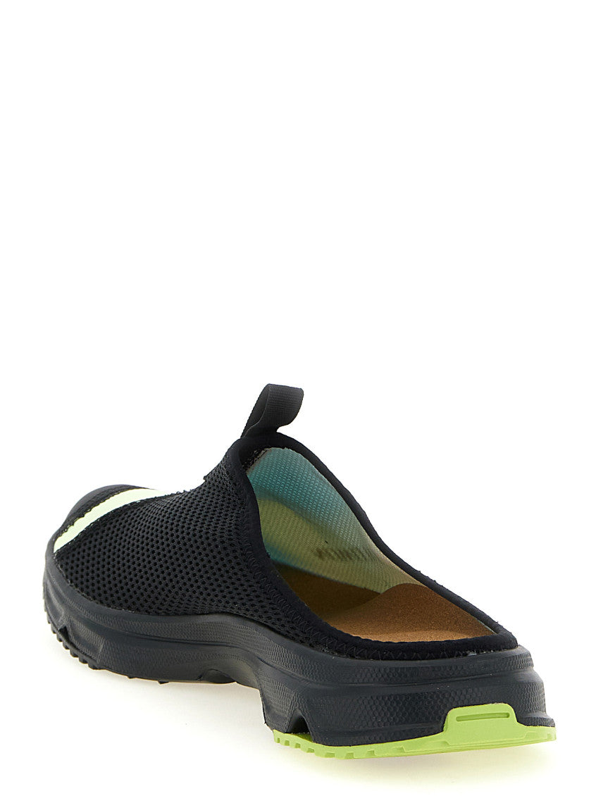 Blue Printed Slide Mules 3
