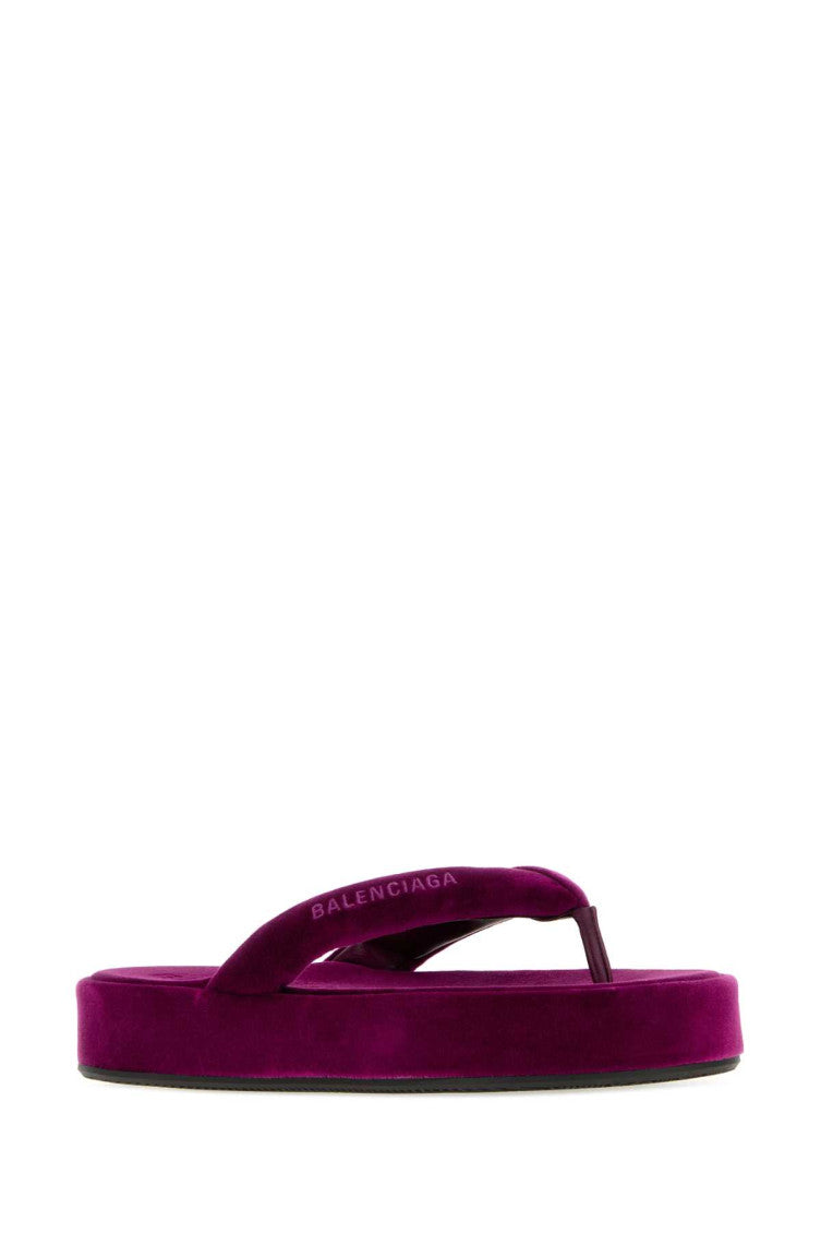 Purple Solid Sandals 2