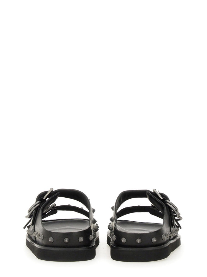 Black Studded Sandals 5