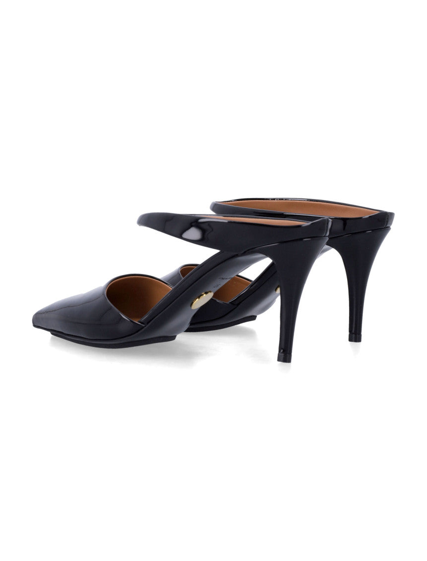 Black Slip On Heels 3