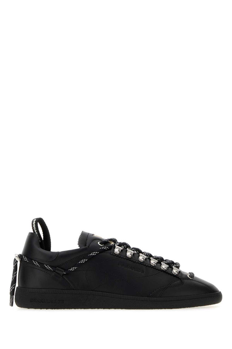 Black Lace Up Sneakers 1