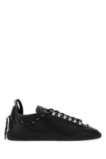 Black Lace Up Sneakers 1