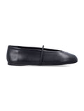 Black Logo Ballet Flats 1