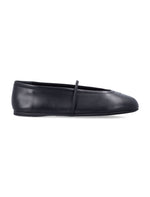 Black Logo Ballet Flats 1