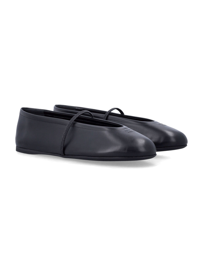 Black Logo Ballet Flats 2