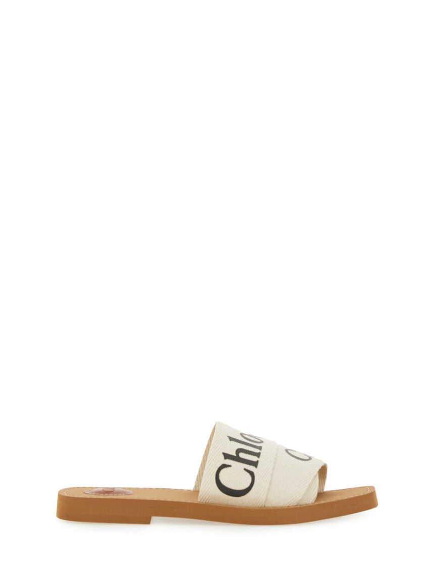 White Logo Flats 1