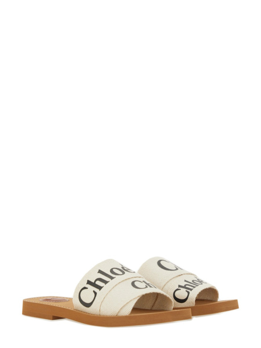 White Logo Flats 2