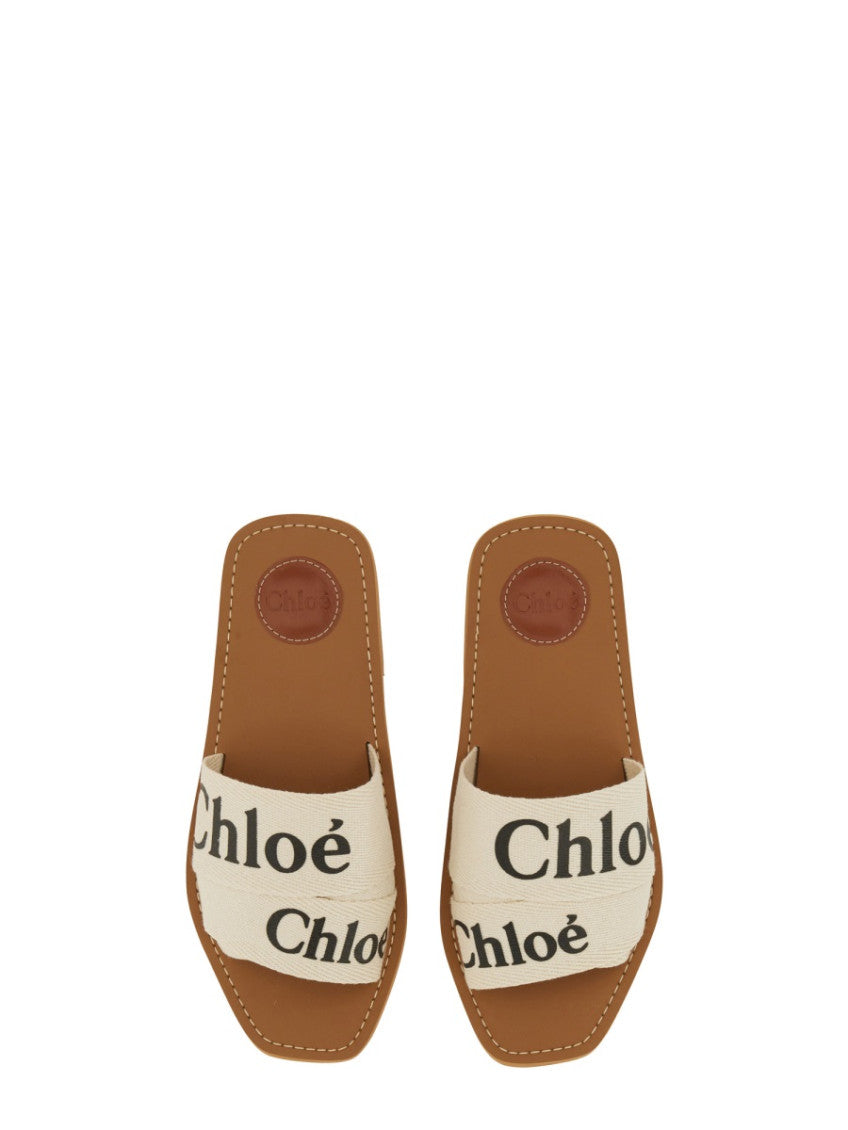 White Logo Flats 3