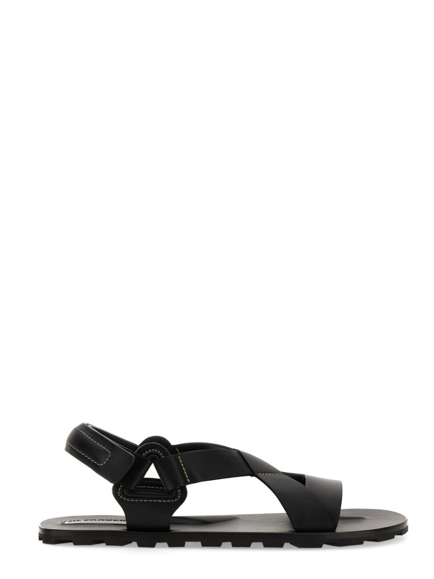 Black Solid Carryover Sandals 1