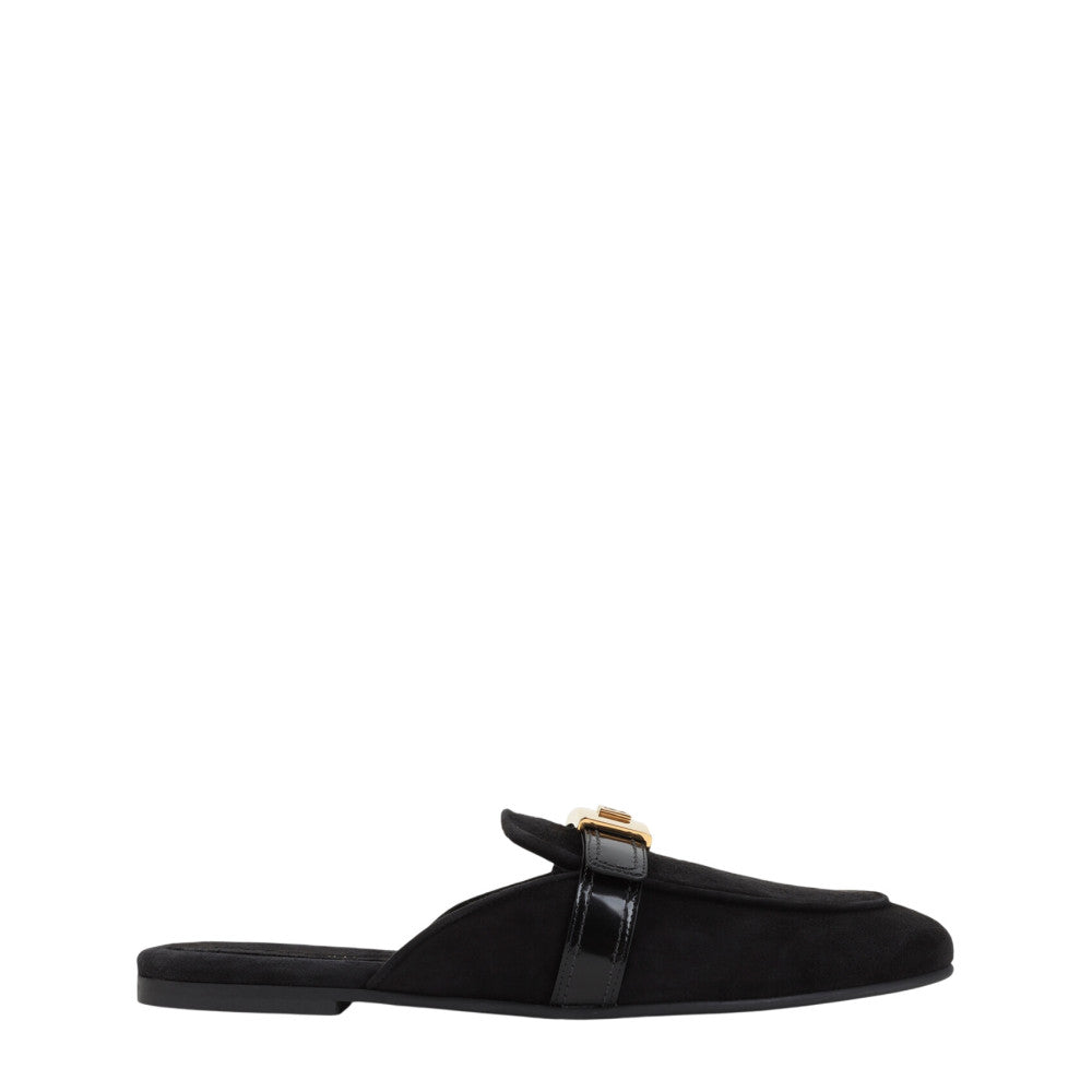 Black Slip On Mules 2