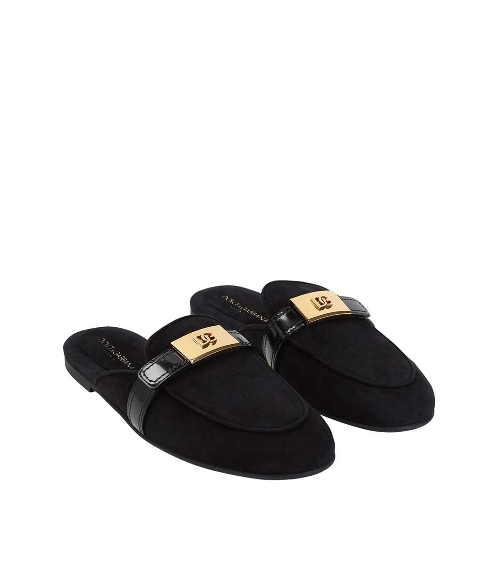 Black Slip On Mules 3